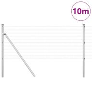 Стълб за ограда. Сребрист 10 x 0,8 м (25 x 25 мм мрежа) Стомана