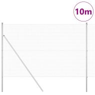 Стълб за ограда. Сребрист 10 x 1,5 м (12 x 12 мм мрежа) Стомана