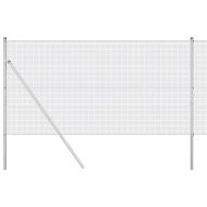 Стълб за ограда. Сребрист 50 x 1,2 м (16 x 16 мм мрежа) Стомана