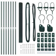 Стълб за ограда. Зелен 10 x 1,6 м (мрежа 12 x 12 мм)