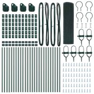 Стълб за ограда. Зелен 50 x 0,6 м (мрежа 19 x 19 мм)
