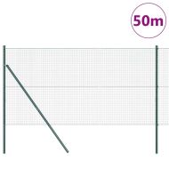 Стълб за ограда. Зелен 50 x 1 м (25 x 25 мм мрежа)