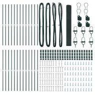 Стълб за ограда. Зелен 50 x 1,2 м (12 x 12 мм мрежа)