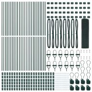 Стълб за ограда. Зелен 100 x 0,4 м (12 x 12 мм мрежа)