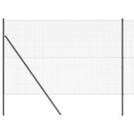 Стълб за ограда. Сив 50 x 1,4 м (25 x 25 мм мрежа)