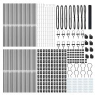 Стълб за ограда. Сив 100 x 1 м (16 x 16 мм мрежа) Стомана и PVC