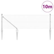 Стълб за ограда. Сребрист 10 x 0,6 м (мрежа 12 x 12 мм) Стомана
