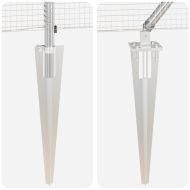 Стълб за ограда. Сребрист 25 x 1,5 м (16 x 16 мм мрежа) Стомана