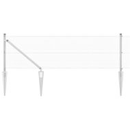 Стълб за ограда. Сребрист 100 x 0,6 м (12 x 12 мм мрежа)