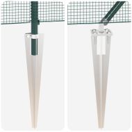 Стълб за ограда. Зелен 10 x 0,4 м (12 x 12 мм мрежа)