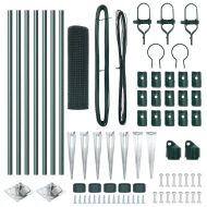 Стълб за ограда. Зелен 10 x 0,6 м (мрежа 25 x 25 мм)