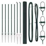 Стълб за ограда. Зелен 10 x 1,6 м (25 x 25 мм мрежа)