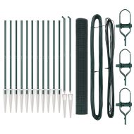 Стълб за ограда. Зелен 25 x 1,4 м (19 x 19 мм мрежа)