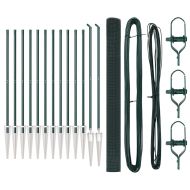 Стълб за ограда. Зелен 25 x 1,5 м (16 x 16 мм мрежа)