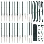 Стълб за ограда. Зелен 50 x 0,6 м (25 x 25 мм мрежа)