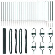 Стълб за ограда. Зелен 50 х 1,4 м (19 x 19 мм мрежа)