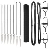 Стълб за ограда. Сив 10 x 1,2 м (19 x 19 мм мрежа)