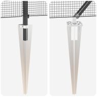 Стълб за ограда. Сив 50 x 0,4 м (12 x 12 мм мрежа)