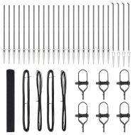 Стълб за ограда. Сив 50 x 1,4 м (16 x 16 мм мрежа)