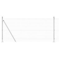 Стълб за ограда. Сребрист 10 x 0,8 м (19 x 19 мм мрежа) Стомана