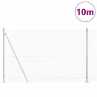 Стълб за ограда. Сребрист 10 x 1,4 м (мрежа 12 x 12 мм) Стомана