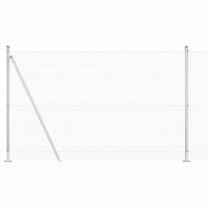 Стълб за ограда. Сребрист 10 x 1,4 м (мрежа 12 x 12 мм) Стомана