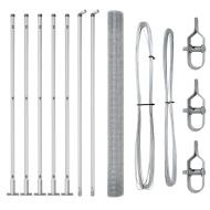 Стълб за ограда. Сребрист 10 x 1,5 м (16 x 16 мм мрежа) Стомана