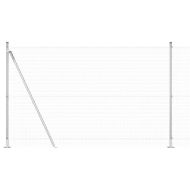 Стълб за ограда. Сребрист 25 x 1,4 м (19 x 19 мм мрежа) Стомана