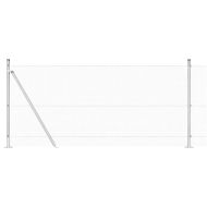 Стълб за ограда. Сребрист 50 x 0,8 м (12 x 12 мм мрежа) Стомана