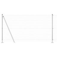 Стълб за ограда. Сребрист 50 x 1,2 м (25 x 25 мм мрежа) Стомана