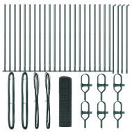 Стълб за ограда. Зелен 50 x 0,5 м (16 x 16 мм мрежа)