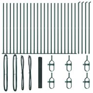 Стълб за ограда. Зелен 50 x 1,2 м (19 x 19 мм мрежа)