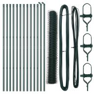 Стълб за ограда. Зелен 25 x 1,2 м (36 мм мрежа) Стомана