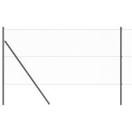 Стълб за ограда. Сив 25 x 1,2 м (25 мрежа) Стомана