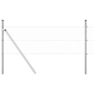 Стълб за ограда. Сребрист 50 x 0,6 м (25 мм мрежа) Стомана