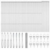Стълб за ограда. Сребрист 100 x 1,2 м (25 мм мрежа) Стомана