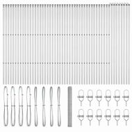 Стълб за ограда. Сребрист 100 x 1,5 м (мрежа 25 мм) Стомана