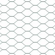 Стълб за ограда. Зелен 100 x 0,5 м (36 мм мрежа) Стомана и PVC