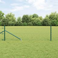 Стълб за ограда. Зелен 100 x 0,5 м (50 мм шершава)