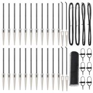 Стълб за ограда. Сив 50 x 0,4 м (мрежа 13 мм) Стомана и PVC