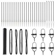 Стълб за ограда. Сив 50 x 1,2 м (25 мм мрежа) Стомана и PVC