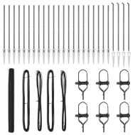 Стълб за ограда. Сив 50 x 1,5 м (50 мм мрежа) Стомана и PVC