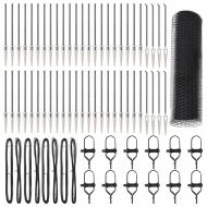 Стълб за ограда. Сив 100 x 0,6 м (решетка 13 мм) Стомана и PVC