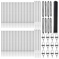 Стълб за ограда. Сив 100 x 1,2 м (13 мм мрежа) Стомана и PVC