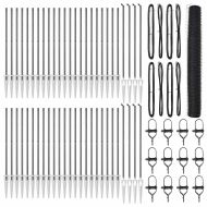 Стълб за ограда. Сив 100 x 1,2 м (50 мм мрежа) Стомана и PVC