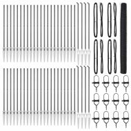 Стълб за ограда. Сив 100 x 1,5 м (50 мм мрежа) Стомана и PVC