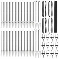 Стълб за ограда. Сив 100 x 1,6 м (25 мм мрежа) Стомана и PVC