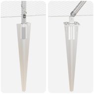 Стълб за ограда. Сребрист 10 x 0,6 м (13 мм мрежа) Стомана