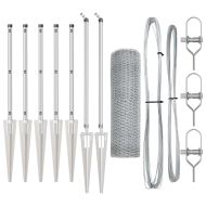 Стълб за ограда. Сребрист 10 х 1 м Стомана