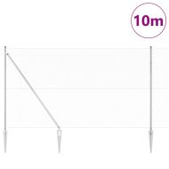 Стълб за ограда. Сребрист 10 x 1,6 м (13 мм мрежа) Стомана